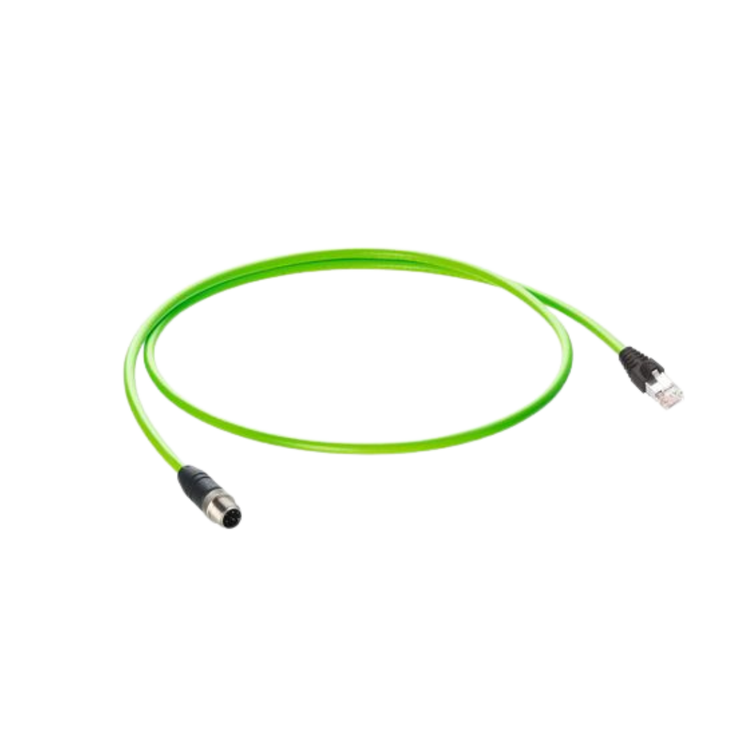 M12 RJ45 molded double-ended bus